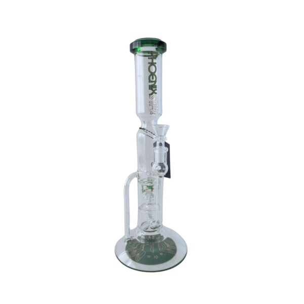 Bong-Straight-Recycler-Phoenix-Star-35cm-PHX805-Verde